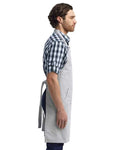Artisan Collection by Reprime RP137 Calibre Heavy Cotton Canvas Pocket Apron - Silver - model side