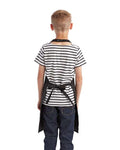 Artisan Collection by Reprime RP149 Youth Recycled Apron - Black - model back