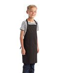 Artisan Collection by Reprime RP149 Youth Recycled Apron - Black - model side