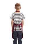 Artisan Collection by Reprime RP149 Youth Recycled Apron - Burgundy - model back