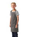 Artisan Collection by Reprime RP149 Youth Recycled Apron - Dark Grey - model side