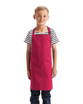 Artisan Collection by Reprime RP149 Youth Recycled Apron - Hot Pink - model front