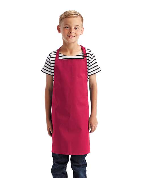 Artisan Collection by Reprime RP149 Youth Recycled Apron - Hot Pink - model front