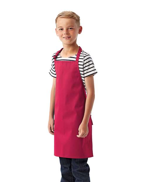 Artisan Collection by Reprime RP149 Youth Recycled Apron - Hot Pink - model side