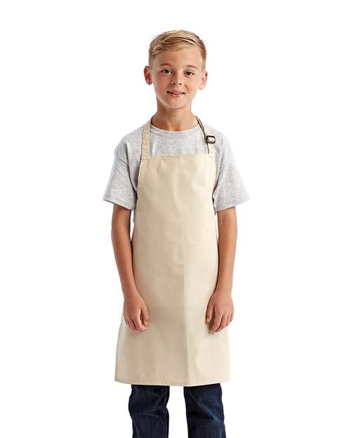 Artisan Collection by Reprime RP149 Youth Recycled Apron - Natural - model front