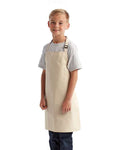Artisan Collection by Reprime RP149 Youth Recycled Apron - Natural - model side