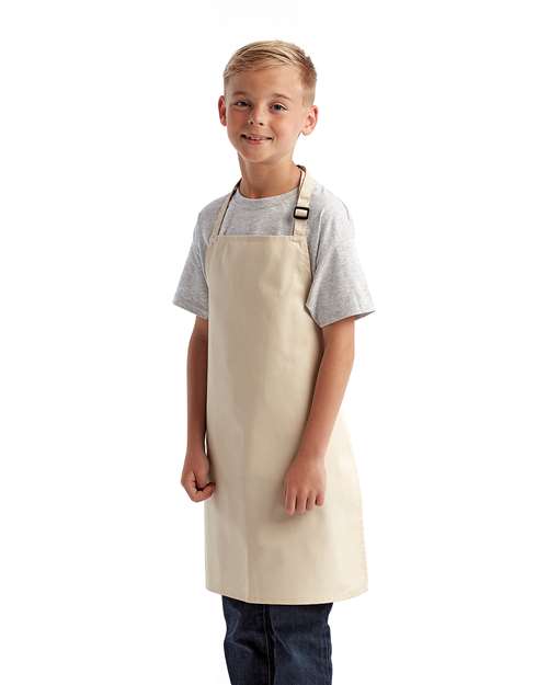 Artisan Collection by Reprime RP149 Youth Recycled Apron - Natural - model side
