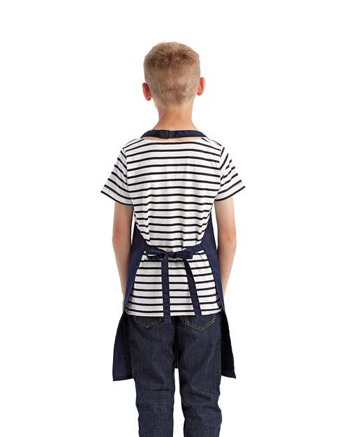 Artisan Collection by Reprime RP149 Youth Recycled Apron - Navy - model back