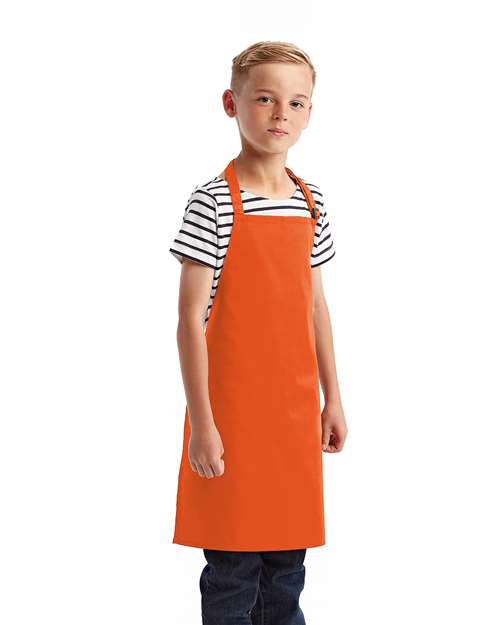 Artisan Collection by Reprime RP149 Youth Recycled Apron - Orange - model side