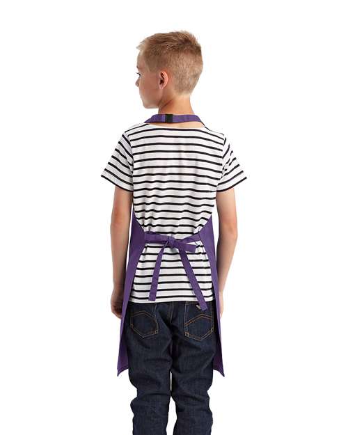 Artisan Collection by Reprime RP149 Youth Recycled Apron - Purple - model back