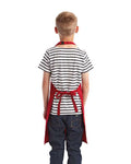 Artisan Collection by Reprime RP149 Youth Recycled Apron - Red - model back