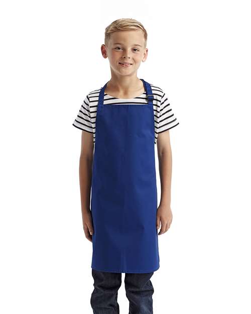 Artisan Collection by Reprime RP149 Youth Recycled Apron - Royal - model front