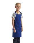 Artisan Collection by Reprime RP149 Youth Recycled Apron - Royal - model side