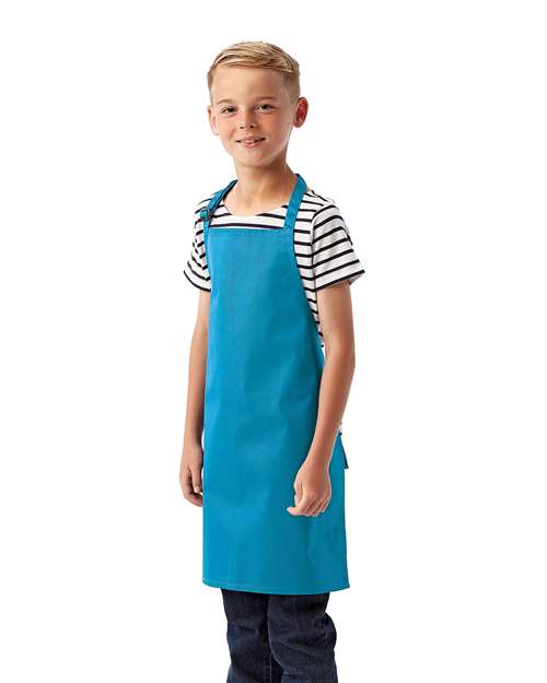 Artisan Collection by Reprime RP149 Youth Recycled Apron - Turquoise - model side