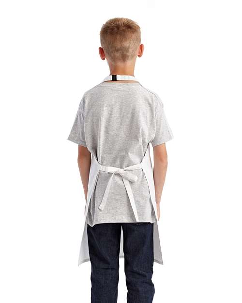 Artisan Collection by Reprime RP149 Youth Recycled Apron - White - model back