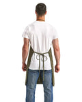 Artisan Collection by Reprime RP181 Artisan's Choice Double Pocket Canvas Apron - Olive - model back