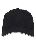 Adams Headwear PE102 Performer Cap - Black/ Khaki - front