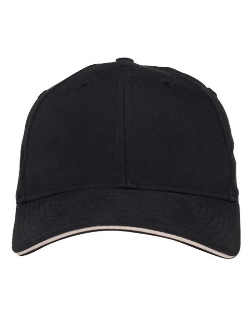 Adams Headwear PE102 Performer Cap - Black/ Khaki - front
