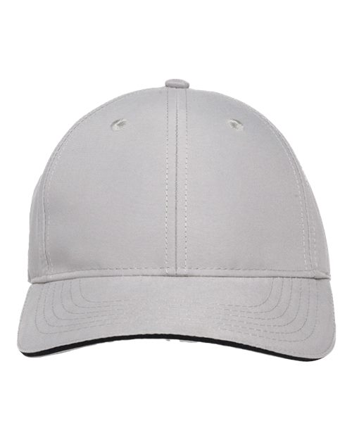 Adams Headwear PE102 Performer Cap - Grey/ Black - front