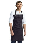 Artisan Collection by Reprime RP130 Calibre Heavy Cotton Canvas Bib Apron - Black - model front
