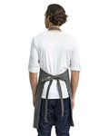 Artisan Collection by Reprime RP130 Calibre Heavy Cotton Canvas Bib Apron - Dark Grey - model back