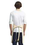 Artisan Collection by Reprime RP130 Calibre Heavy Cotton Canvas Bib Apron - Natural - model back