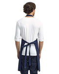 Artisan Collection by Reprime RP130 Calibre Heavy Cotton Canvas Bib Apron - Navy - model back
