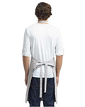Artisan Collection by Reprime RP130 Calibre Heavy Cotton Canvas Bib Apron - Silver - model back