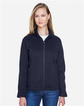 Devon & Jones DG793W Women's Bristol Full-Zip Sweater Fleece Jacket - Navy - model front