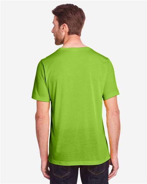Core 365 CE111 Unisex Fusion ChromaSoft Performance T-Shirt - Acid Green - model back