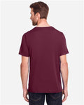 Core 365 CE111 Unisex Fusion ChromaSoft Performance T-Shirt - Burgundy - model back