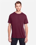 Core 365 CE111 Unisex Fusion ChromaSoft Performance T-Shirt - Burgundy - model front