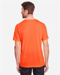 Core 365 CE111 Unisex Fusion ChromaSoft Performance T-Shirt - Campus Orange - model back