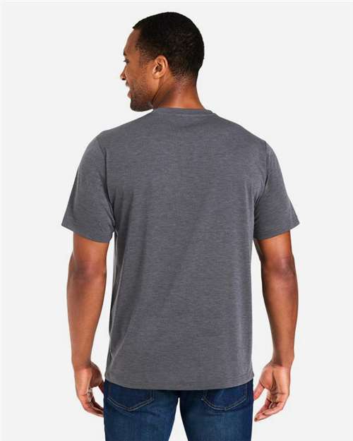 Core 365 CE111 Unisex Fusion ChromaSoft Performance T-Shirt - Carbon Heather - model back