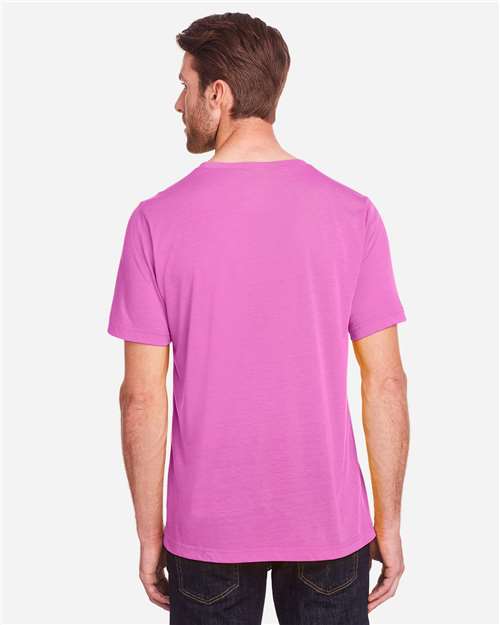 Core 365 CE111 Unisex Fusion ChromaSoft Performance T-Shirt - Charity Pink - model back