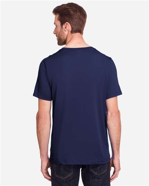 Core 365 CE111 Unisex Fusion ChromaSoft Performance T-Shirt - Classic Navy - model back