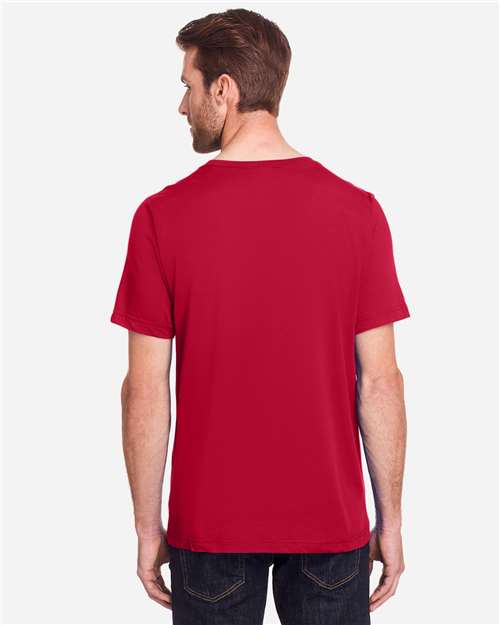 Core 365 CE111 Unisex Fusion ChromaSoft Performance T-Shirt - Classic Red - model back