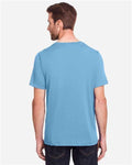 Core 365 CE111 Unisex Fusion ChromaSoft Performance T-Shirt - Columbia Blue - model back