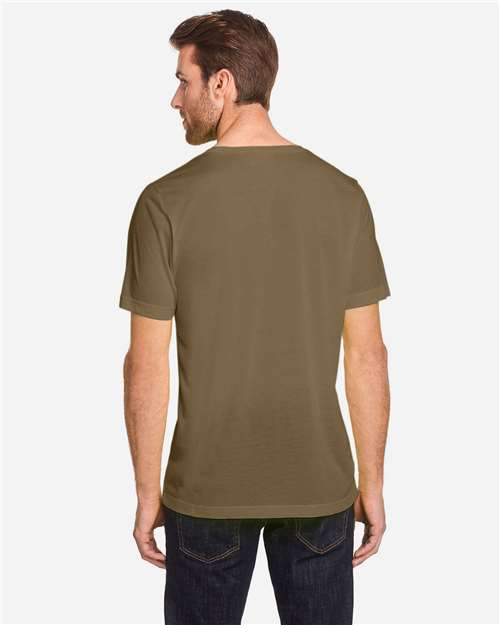 Core 365 CE111 Unisex Fusion ChromaSoft Performance T-Shirt - Coyote Brown - model back