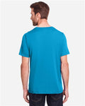 Core 365 CE111 Unisex Fusion ChromaSoft Performance T-Shirt - Electric Blue - model back