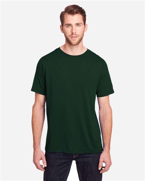 Core 365 CE111 Unisex Fusion ChromaSoft Performance T-Shirt - Forest - model front