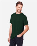 Core 365 CE111 Unisex Fusion ChromaSoft Performance T-Shirt - Forest - model side