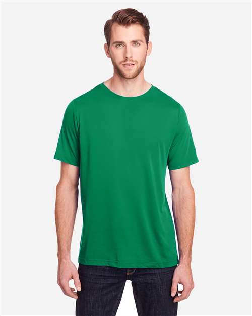 Core 365 CE111 Unisex Fusion ChromaSoft Performance T-Shirt - Kelly Green - model front