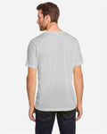 Core 365 CE111 Unisex Fusion ChromaSoft Performance T-Shirt - Platinum - model back