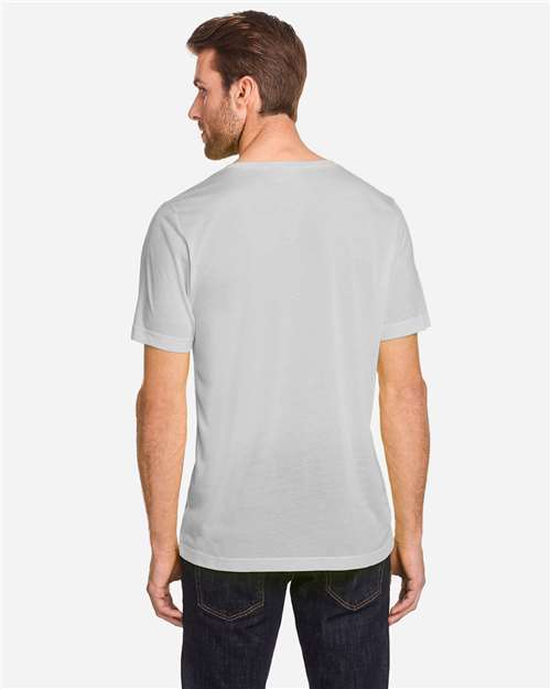 Core 365 CE111 Unisex Fusion ChromaSoft Performance T-Shirt - Platinum - model back