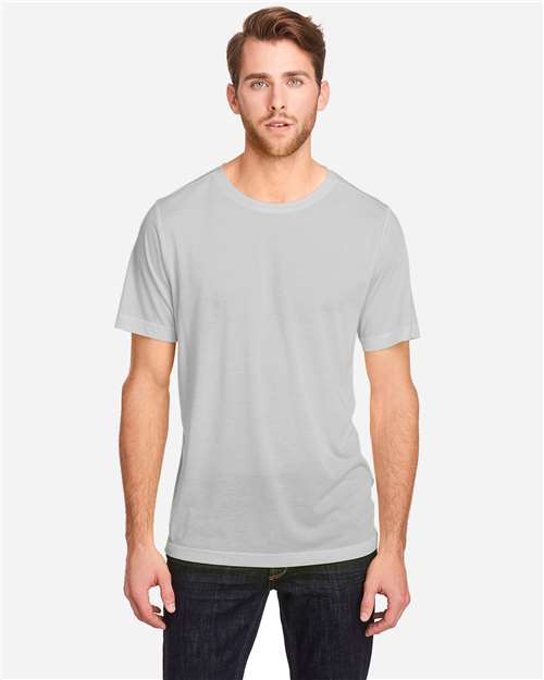 Core 365 CE111 Unisex Fusion ChromaSoft Performance T-Shirt - Platinum - model front