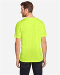 Core 365 CE111 Unisex Fusion ChromaSoft Performance T-Shirt - Safety Yellow - model back