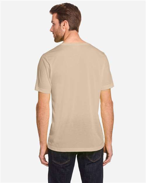 Core 365 CE111 Unisex Fusion ChromaSoft Performance T-Shirt - Stone - model back