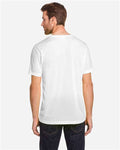 Core 365 CE111 Unisex Fusion ChromaSoft Performance T-Shirt - White - model back