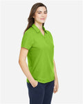 Core 365 CE112W Women's Fusion ChromaSoft Pique Polo - Acid Green - model side